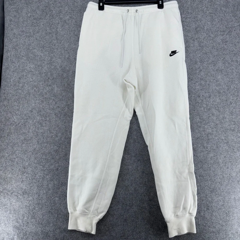 Nike Sportswear Club Fleece Joggers Sail White Mens Large FN3787-100
